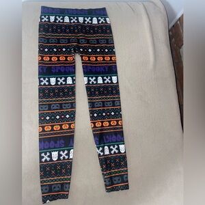 No Boundaries Women’s Halloween Leggings - Black, Orange, Purple